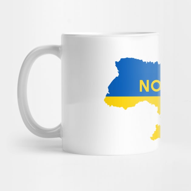 Not Russia Ukraine Map by Little Duck Designs